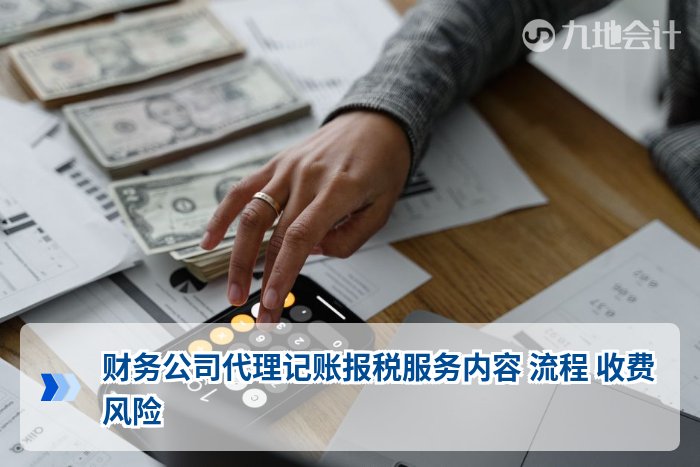 财务公司代理记账报税服务内容 流程 收费 风险