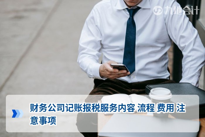 财务公司记账报税服务内容 流程 费用 注意事项