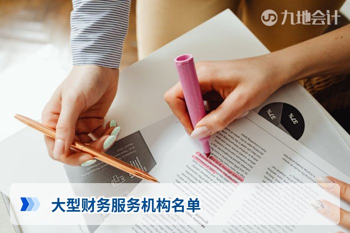 大型财务服务机构名单