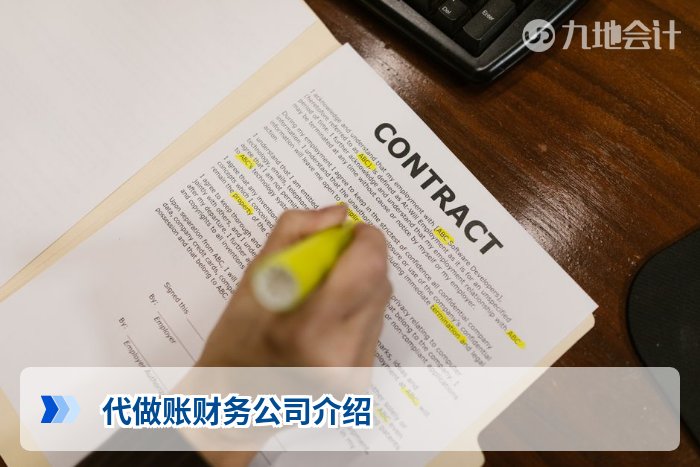 代做账财务公司介绍
