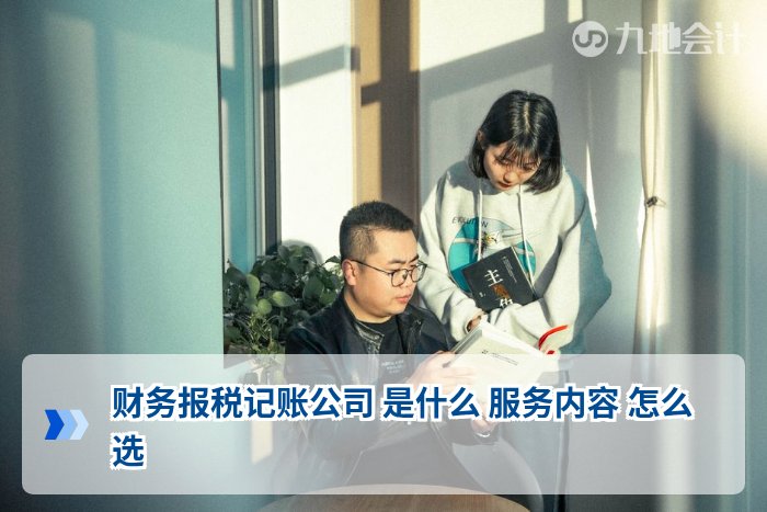 财务报税记账公司 是什么 服务内容 怎么选