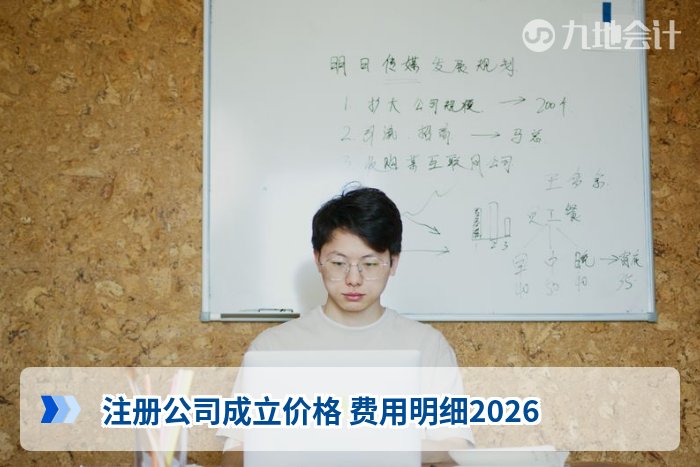 注册公司成立价格 费用明细2026