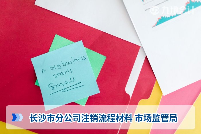 长沙市分公司注销流程材料 市场监管局