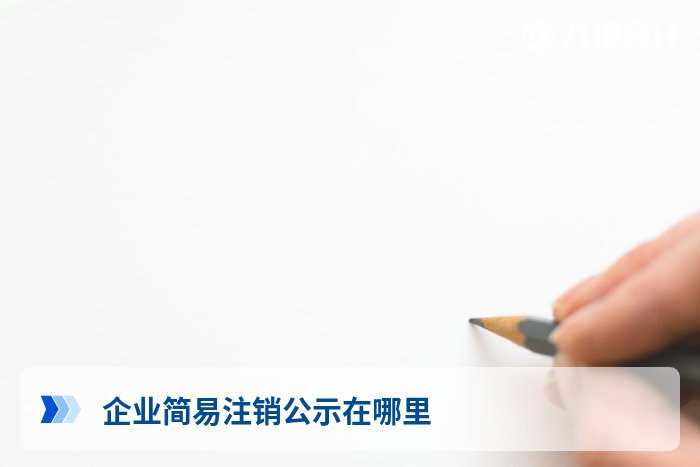 企业简易注销公示在哪里
