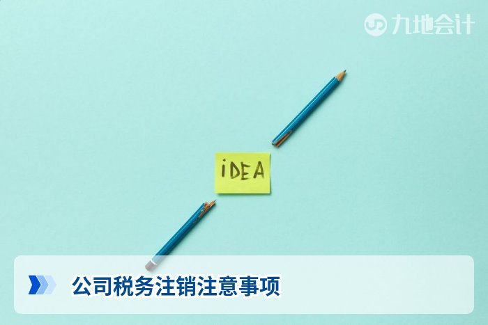 公司税务注销注意事项