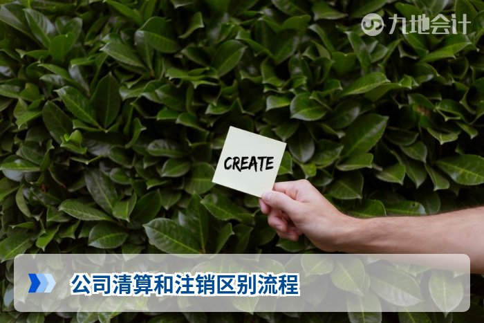 公司清算和注销区别流程